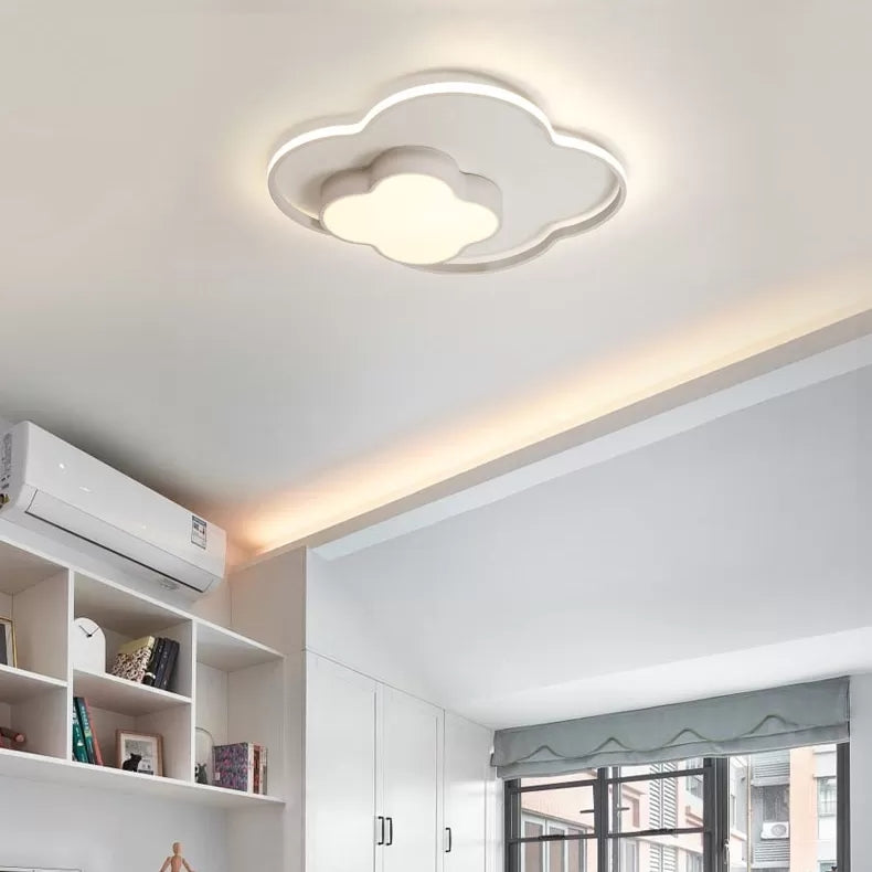 Modern White Flush Mount Nursing Room Cloud Ceiling Light