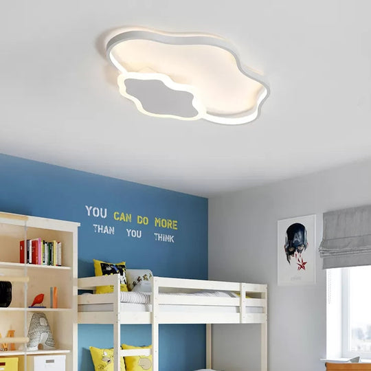 Modern White Flush Mount Nursing Room Cloud Ceiling Light