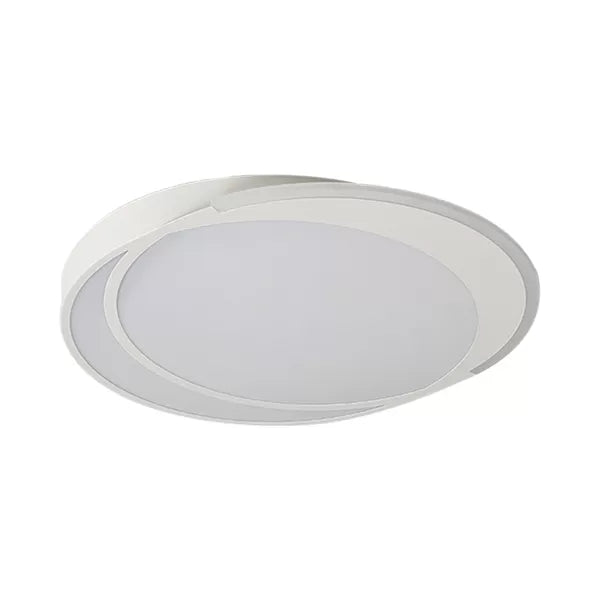Sleek Round Ceiling Mount Light - Acrylic Flush, Perfect for Adult Bedroom