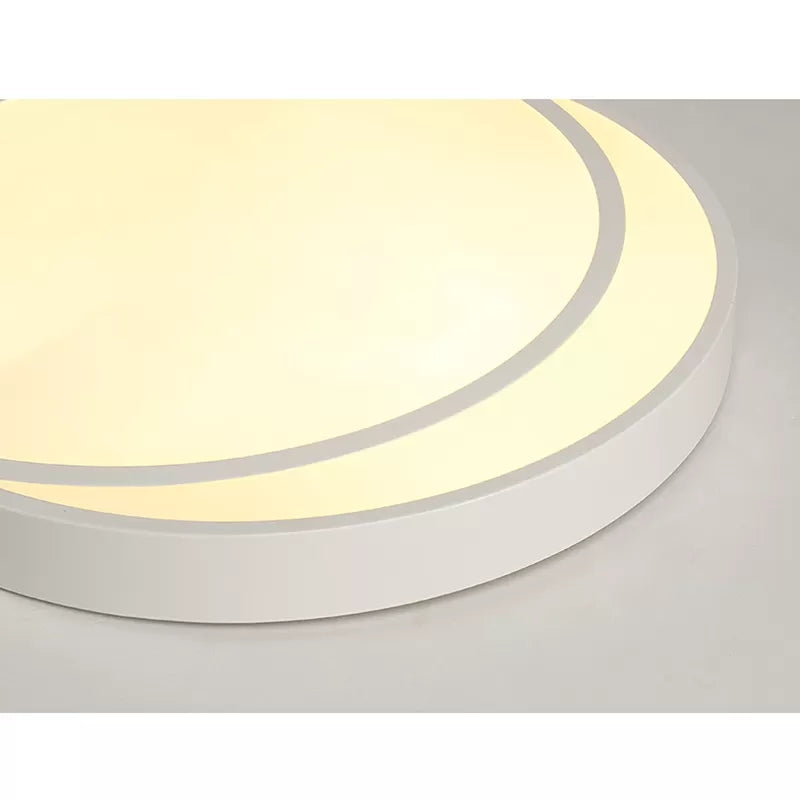 Sleek Round Ceiling Mount Light - Acrylic Flush, Perfect for Adult Bedroom