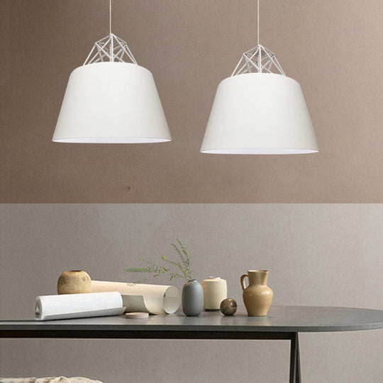 Contemporary Blue/Purple/Pink Cone Pendant Light: Stylish Metal 1-Light Fixture for Restaurants