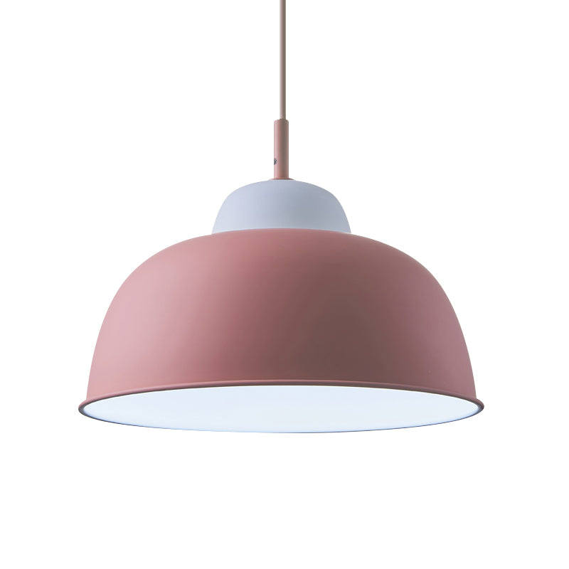 Nordic pendant light with bowl shade, 1 bulb, metallic finish, black/green, ideal for table