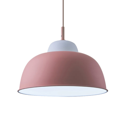 Nordic pendant light with bowl shade, 1 bulb, metallic finish, black/green, ideal for table