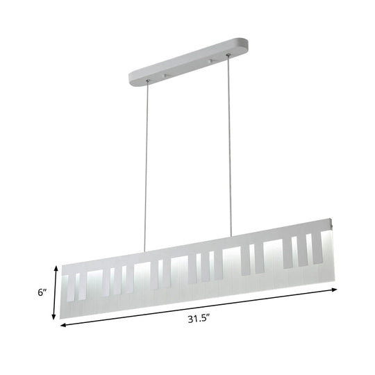 Contemporary Acrylic LED Piano Drop Pendant Ceiling Lamp for Dining Room in Warm/White/Natural Light