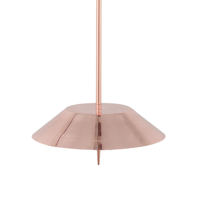 Nordic Style Metal Pendant Light With Cone Shade - Black/Copper/Gold Finish Ideal For Dining Room &