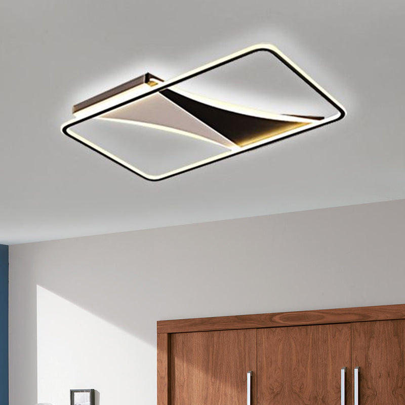 Ultra Thin Flush Metallic LED Ceiling Light - Warm/White - Various Sizes Available