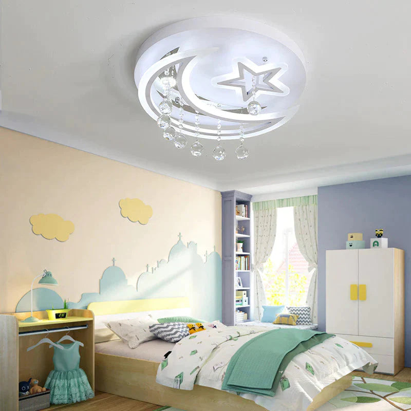 Nouvelle lampe de chambre créative Star Moon Led Plafonnier