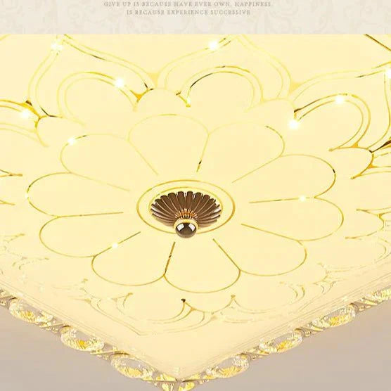 European Creative Square Master Bedroom Lamp Atmospheric Led Ceiling Lamps