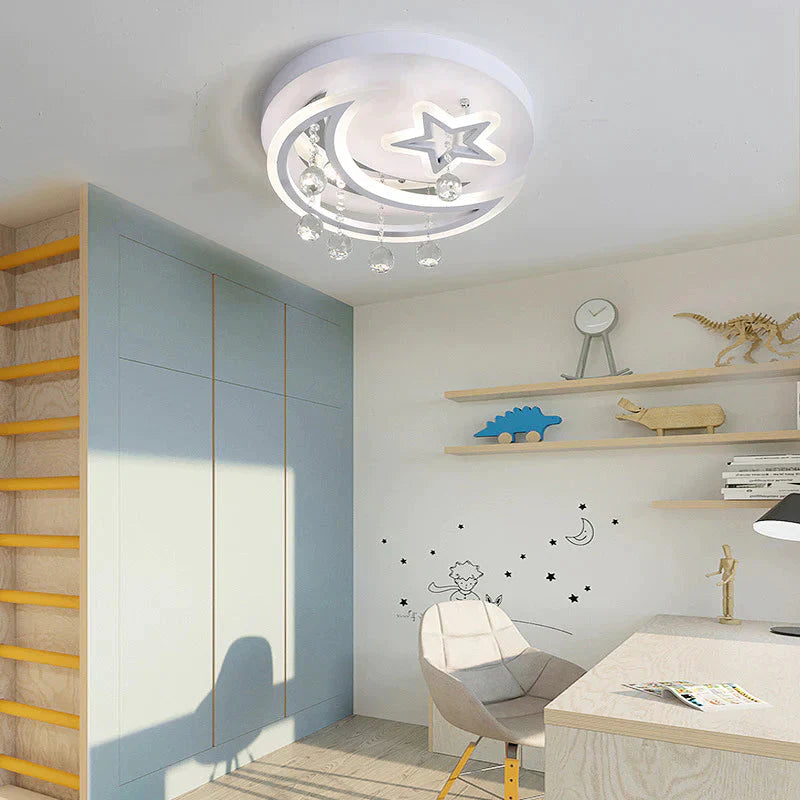 Nouvelle lampe de chambre créative Star Moon Led Plafonnier