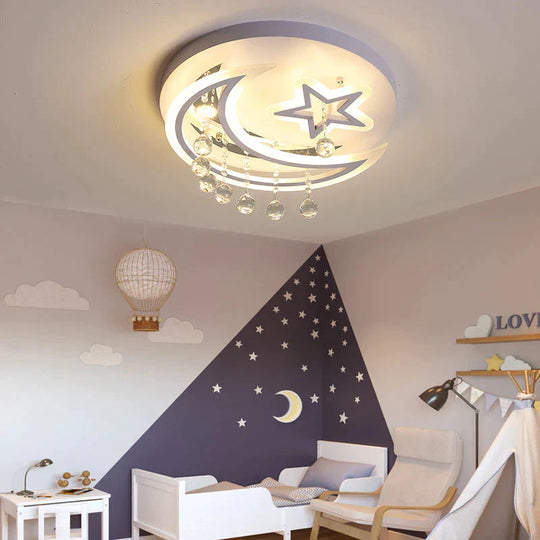 Nouvelle lampe de chambre créative Star Moon Led Plafonnier