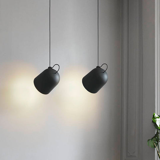 Lampe à suspension Nordic Dome - Noir/Blanc/Gris, mobile et en métal - Parfait pour l'éclairage de la salle à manger