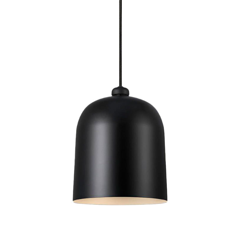 Lampe à suspension Nordic Dome - Noir/Blanc/Gris, mobile et en métal - Parfait pour l'éclairage de la salle à manger