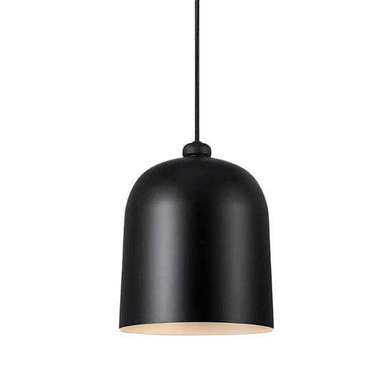 Lampe à suspension Nordic Dome - Noir/Blanc/Gris, mobile et en métal - Parfait pour l'éclairage de la salle à manger
