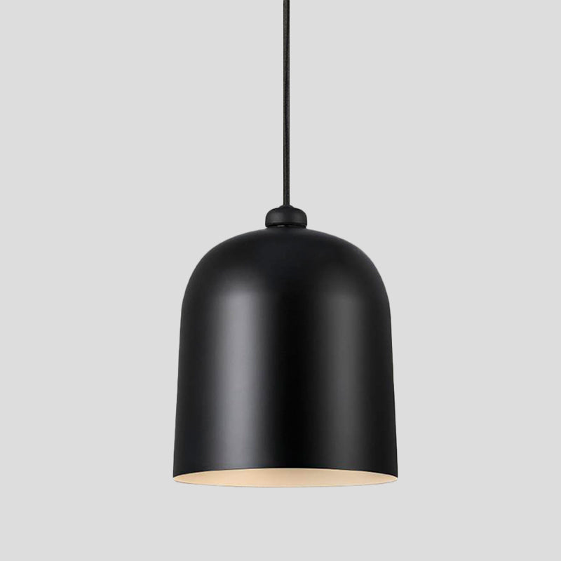 Lampe à suspension Nordic Dome - Noir/Blanc/Gris, mobile et en métal - Parfait pour l'éclairage de la salle à manger