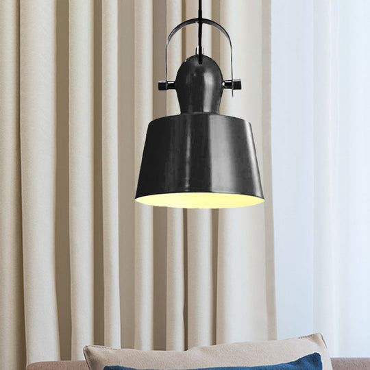 Minimalist Metal Trifle Bowl Pendant Lamp with 1 Light - Black/White/Yellow
