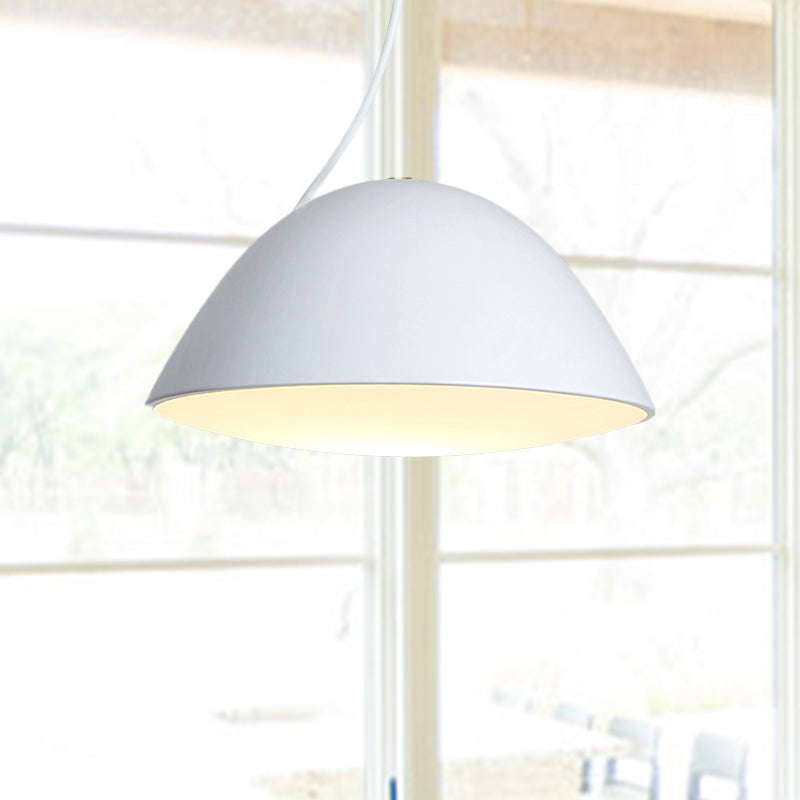 Suspension contemporaine en métal noir/blanc pour salle à manger