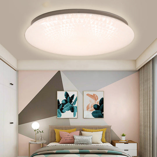 Modern Acrylic LED Ceiling Light Fixture in Warm/White/Natural Light – 15"/19" Dia