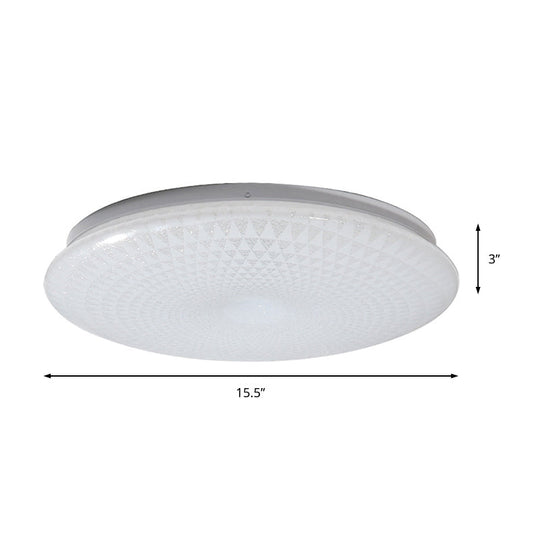 Modern Acrylic LED Ceiling Light Fixture in Warm/White/Natural Light – 15"/19" Dia