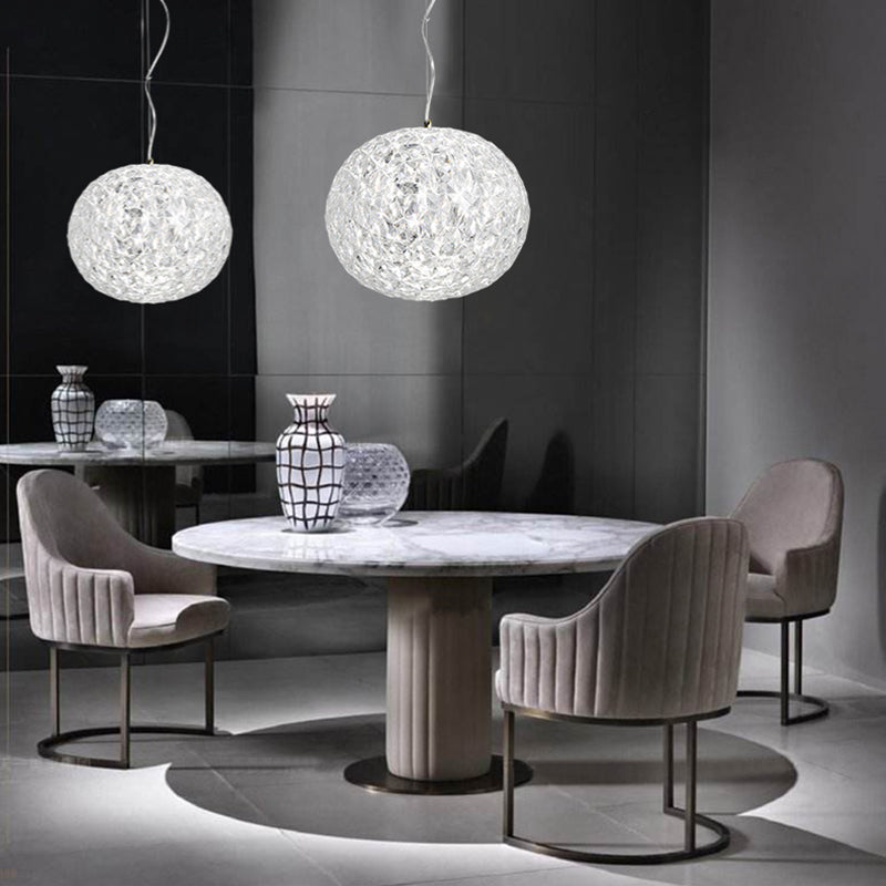 Contemporary Crystal LED Ceiling Light for Dining Room