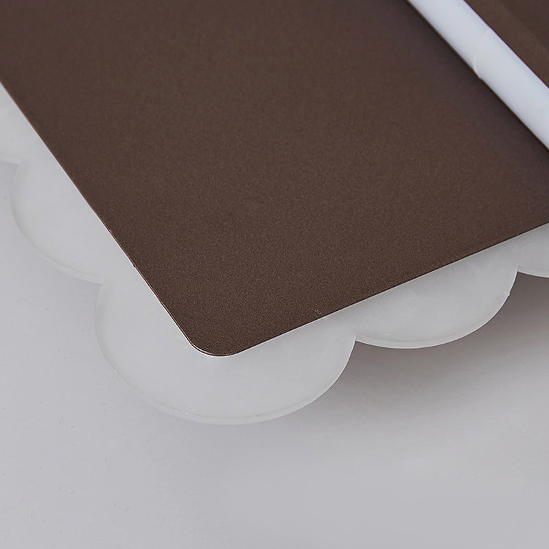 Modern Square Acrylic LED Flush Ceiling Light Fixture in White/Brown with Warm/White/Natural Light