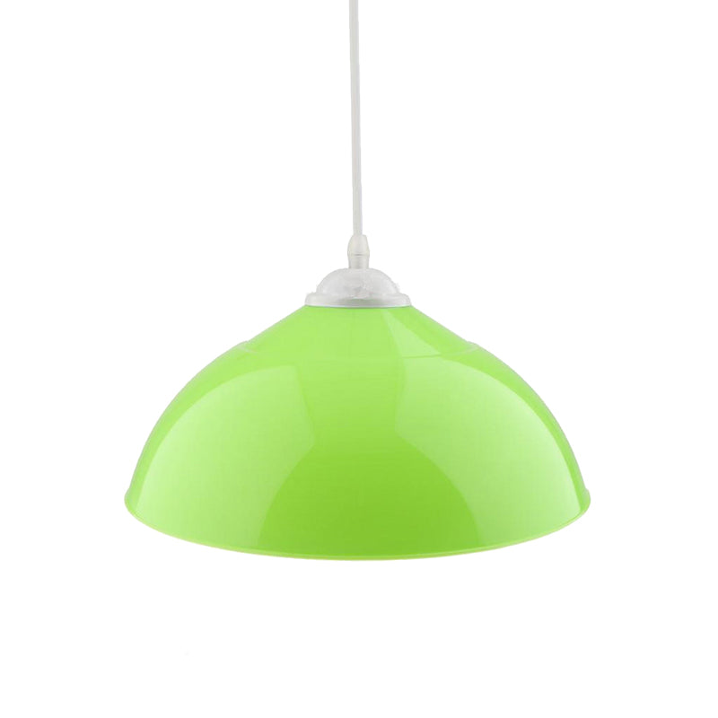 Modern Metallic Pendant Light in Polished Black/Grey - 1-Light Ceiling Hanging Fixture for Dining Room