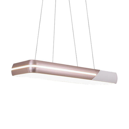 Delilah - Rose Gold Ring Suspension Light Modern Led Metal Hanging Fixture For Dining Room