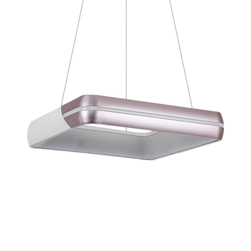 Delilah - Rose Gold Ring Suspension Light Modern Led Metal Hanging Fixture For Dining Room