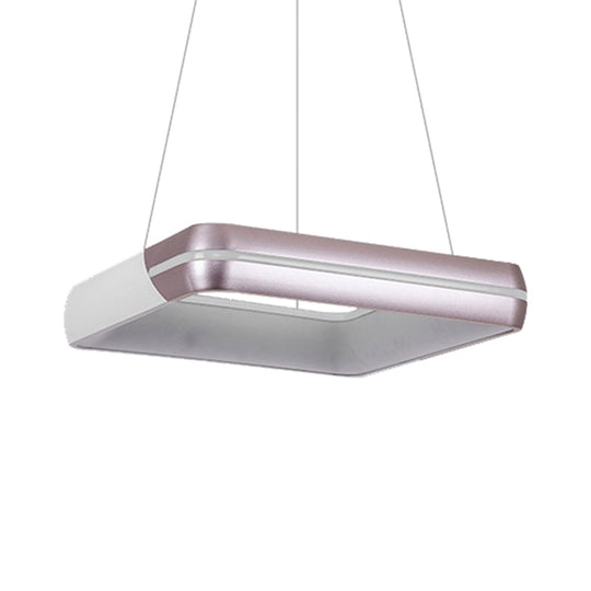 Delilah - Rose Gold Ring Suspension Light Modern Led Metal Hanging Fixture For Dining Room