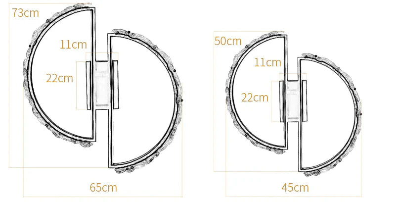 Lampe de plafond en cristal à fleurs pour chambre à coucher nordique