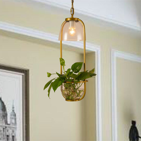 Vintage Rectangle Pendant Ceiling Light: Metal LED Suspension Lamp (1 Bulb) in Black/White/Gold for Restaurants