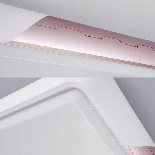 Modern Rose Gold LED Ring Suspended Light Kit in White/Warm, 18"/21.5" Wide