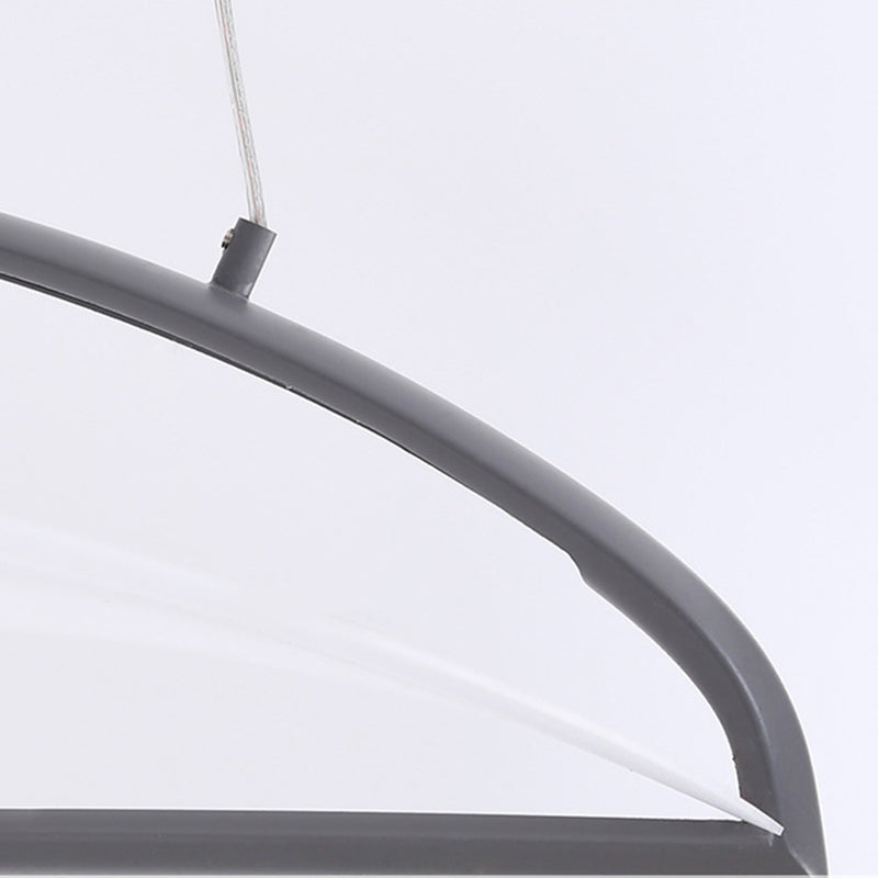 Ludovica - Modern Grey/White Ultra Thin Ceiling Light Fixture Minimalist Led Acrylic Pendant Lamp