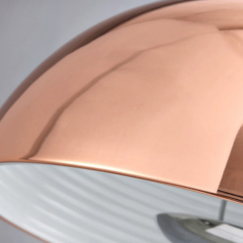 Marta - Nordic Dome Hanging Lamp Metal 1/2/3 Heads White/Black/Rose Gold Pendant Light Fixture For