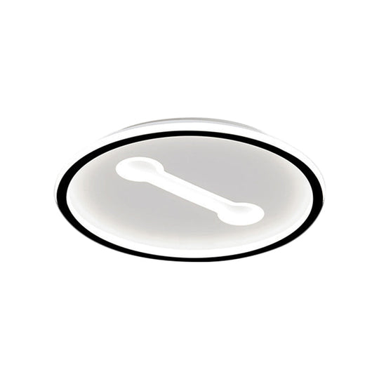 Ultra-Thin Round Metallic Flush Light Nordic Black/Gold Led Mount Fixture Warm/White 16/19.5 Dia