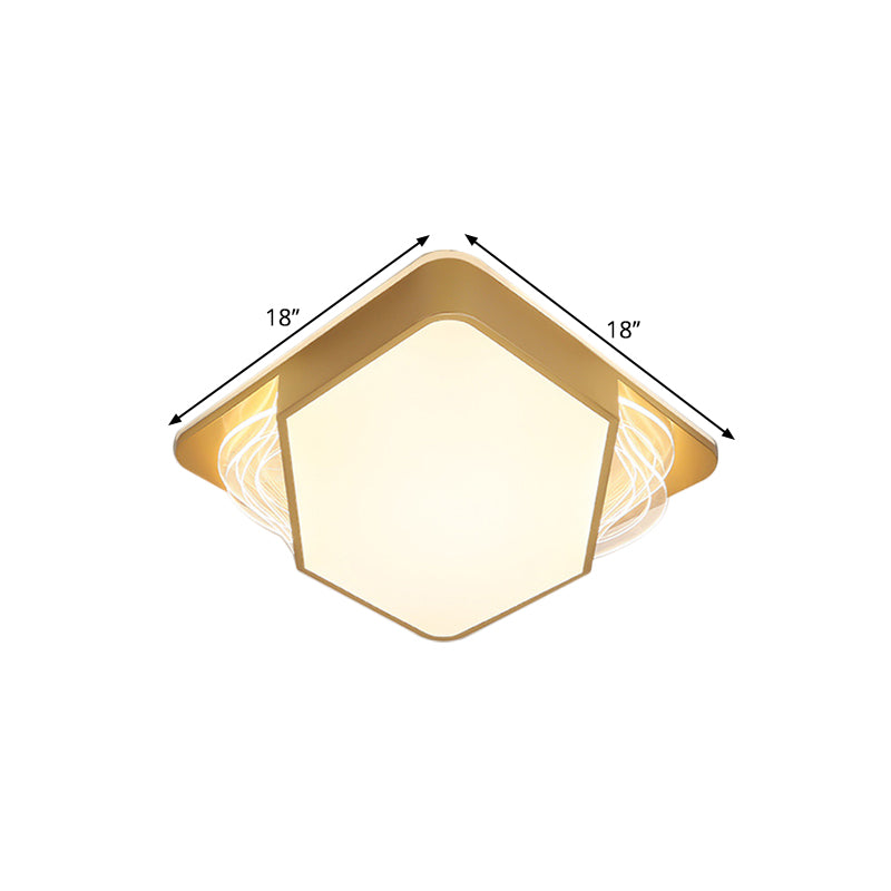 Contemporary Gold Flush Mount Led Ceiling Light In Warm/White 18/21.5/35.5 Width

Or

Modern - Width