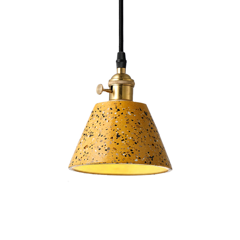 Vera - Nordic Style Black/Blue/Green Cone Concrete Pendant Lighting