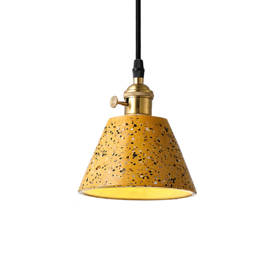 Vera - Nordic Style Black/Blue/Green Cone Concrete Pendant Lighting