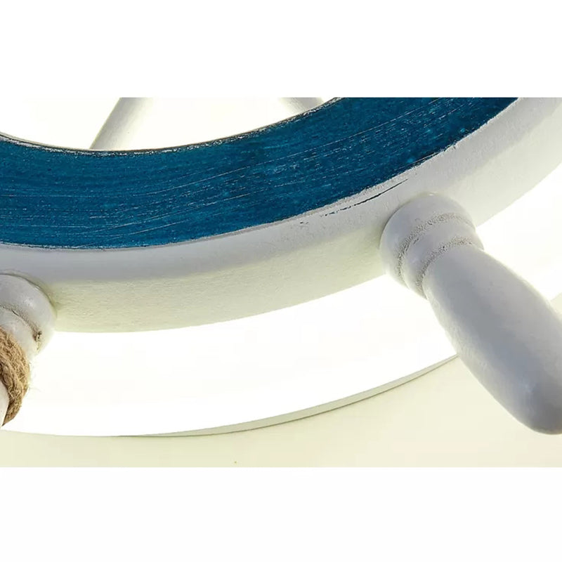 Nautical Style Hanging Lamp For Bedroom With Adjustable Pendant Lighting And Ship Wheel Design In