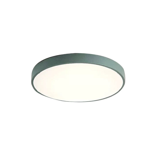 Modern Kids' Bedroom Ceiling Light: Acrylic Round Flush Mount
