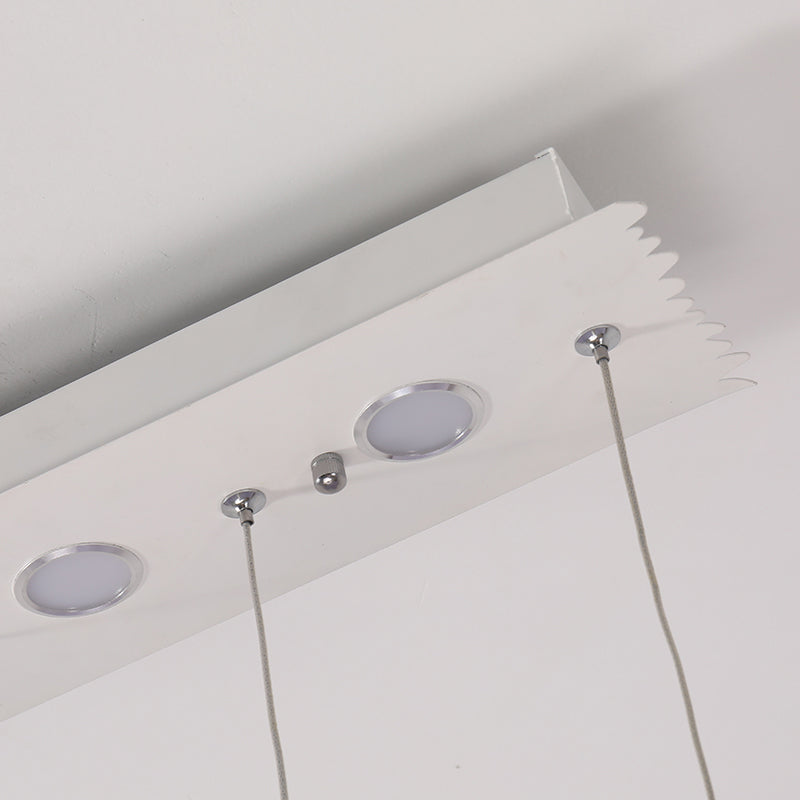 Contemporary Multi-Ring Pendant Light for Kitchen - 3/5-Head Cluster Design with Acrylic and Warm/White/Natural Light