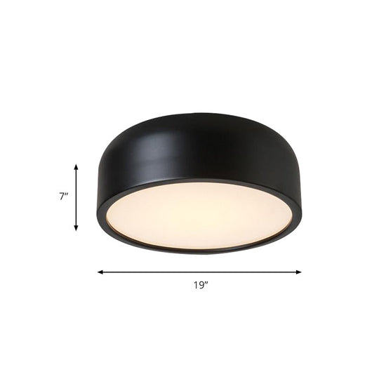 LED Flush Mount Ceiling Light for Modern Bedroom with Acrylic Dome Shade