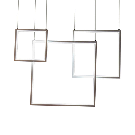 Modern 3/5-Head Acrylic Cluster Pendant Ceiling Light Fixture in Black/White
