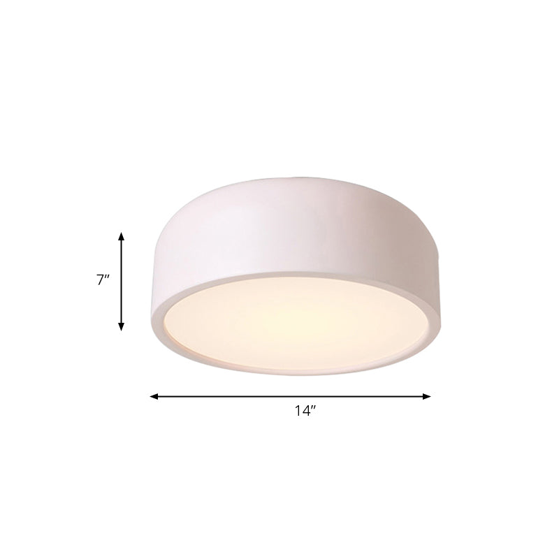 Nordic LED Ceiling Light for Kid's Bedroom with Acrylic Dome Shade