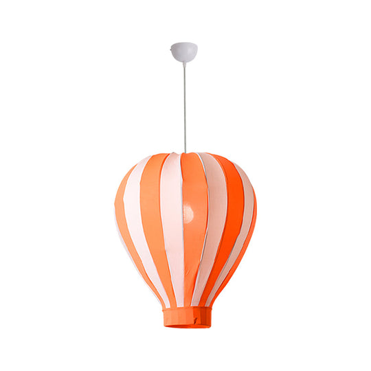 Cartoon Fabric Balloon Hanging Pendant Light Fixture | 1 In Red/Blue/Green For Play Room