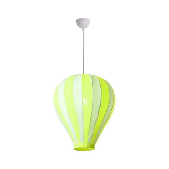 Cartoon Fabric Balloon Hanging Pendant Light Fixture | 1 In Red/Blue/Green For Play Room