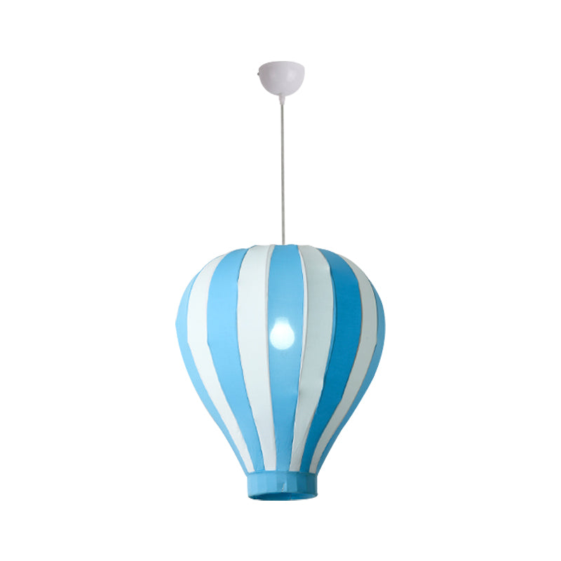Cartoon Fabric Balloon Hanging Pendant Light Fixture | 1 In Red/Blue/Green For Play Room