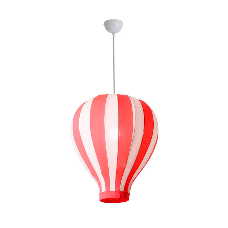 Cartoon Fabric Balloon Hanging Pendant Light Fixture | 1 In Red/Blue/Green For Play Room