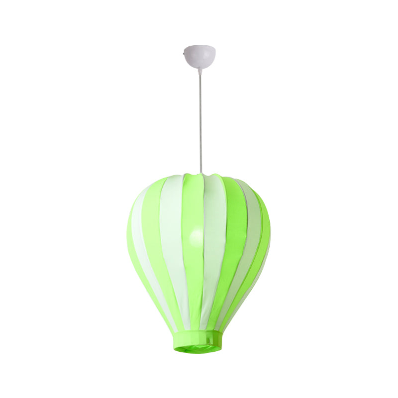 Cartoon Fabric Balloon Hanging Pendant Light Fixture | 1 In Red/Blue/Green For Play Room