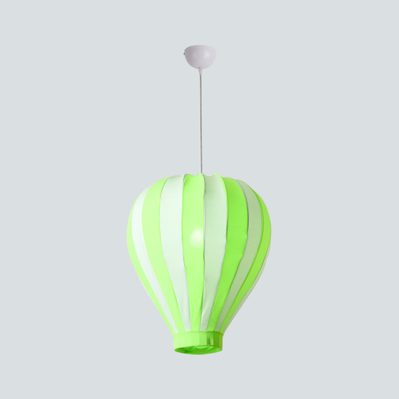 Cartoon Fabric Balloon Hanging Pendant Light Fixture | 1 In Red/Blue/Green For Play Room