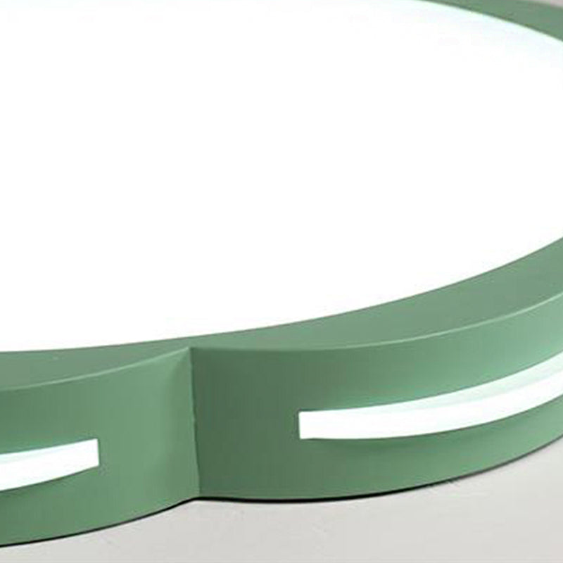 Flush Mount Macaron LED Ceiling Light with Acrylic Floral Shade - Ideal for Girls' Bedroom